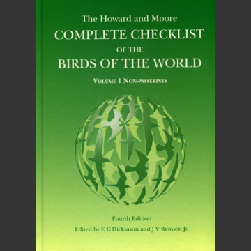 Howard & Moore Complete Checklist of the Birds of the World, 4. painos 1. osa