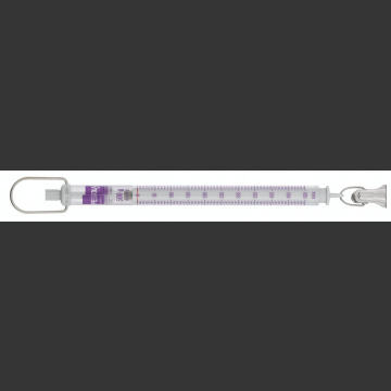 PESOLA Spring scale 500g d=5g Light Line, purple, with clamp